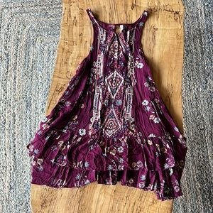 Gently used Free People flowy mini dress